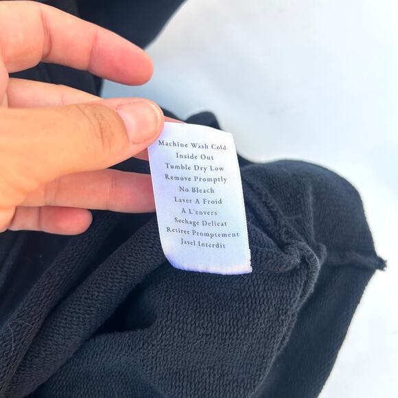 Frank & Eileen Boyfriend Crewneck Sweatshirt Pullover Black Large Tee Lab Cotton - Picture 7 of 8